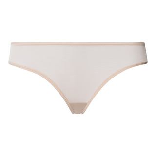beige bikini panty on white background