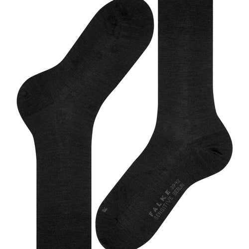 14416 Sensitive Berlin Sensitive Berlin Wool And Cotton Sock - 3000 Black