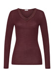 Woolen Lace Lace Trim Wool And Silk Top | Vivid Brown 70830-2421