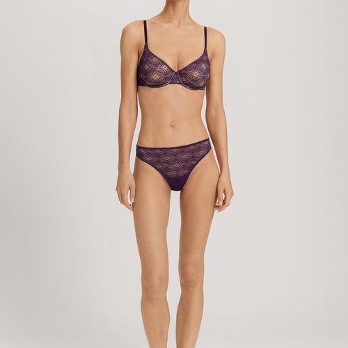 Ruby Geometric Lace Underwire Bra | Amethyst 70853-2431