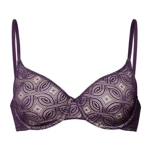 Ruby Geometric Lace Underwire Bra | Amethyst 70853-2431