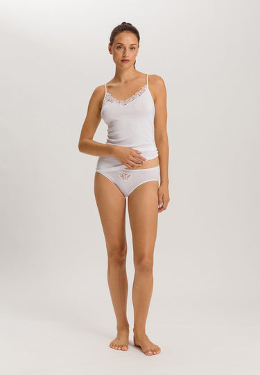 Belina Embroidered Cotton Hi-Cut Brief | White 70876-101