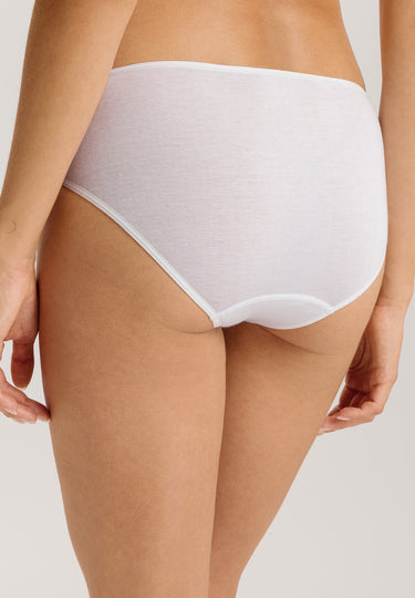 Belina Embroidered Cotton Hi-Cut Brief | White 70876-101