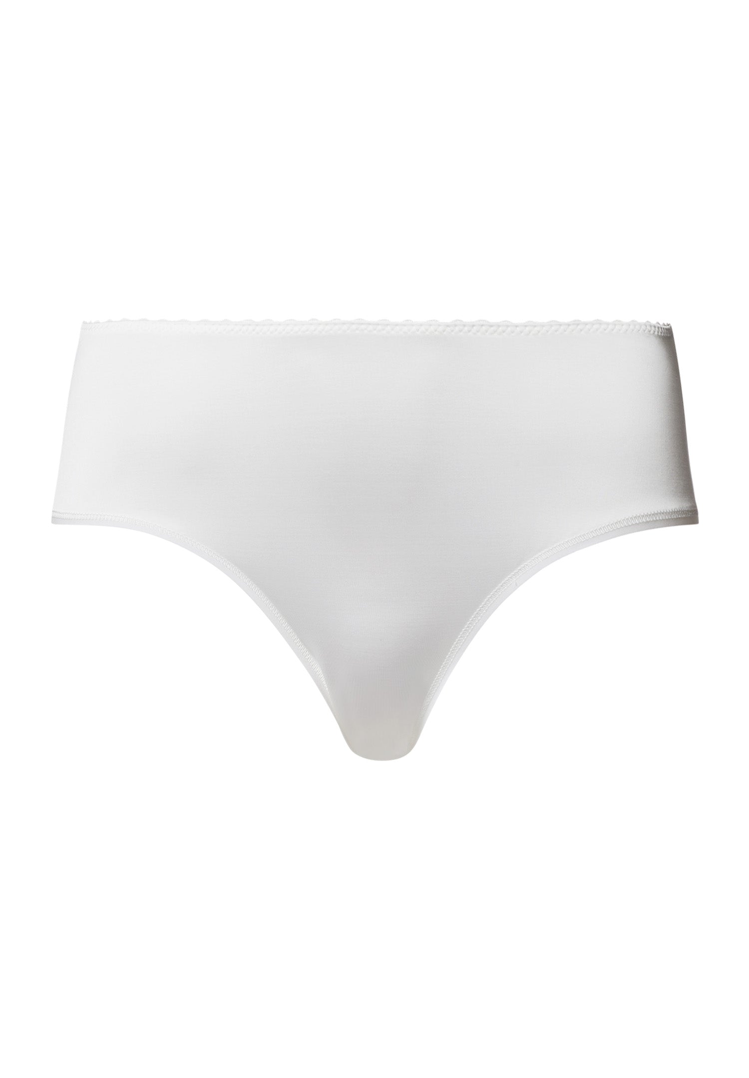 Satin Deluxe Satin Jersey Hi-Cut Briefs | Off White 71126-102