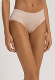 Satin Deluxe Satin Jersey Hi-Cut Briefs | Natural 71126-858