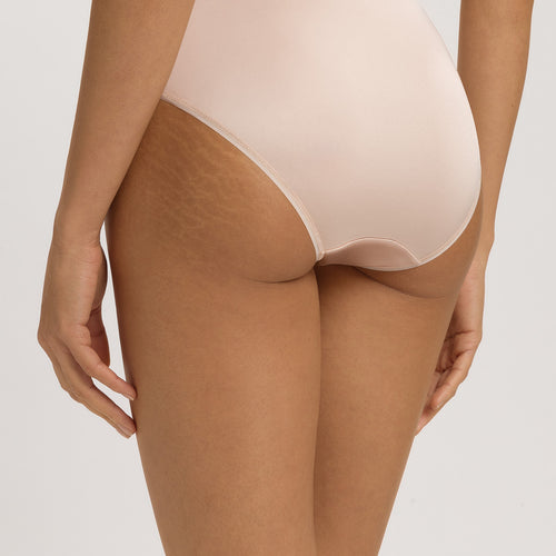 Satin Deluxe Satin Jersey Hi-Cut Briefs | Natural 71126-858