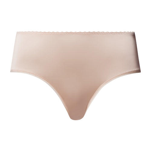 Satin Deluxe Satin Jersey Hi-Cut Briefs | Natural 71126-858