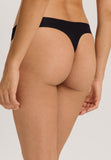 Invisible Cotton Cotton Blend Thong | Black 71242-019
