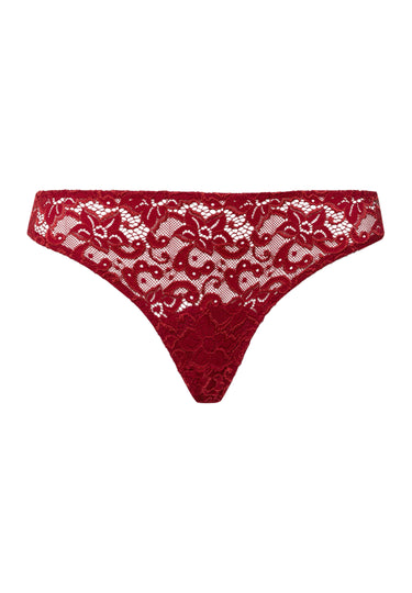 Luxury Moments Thong | Red Dahlia 71507-2418