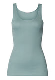 Cotton Seamless Round Neck Cotton Tank Top | Tourmaline Blue 71604-2712