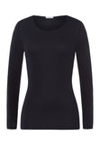 71620 Cotton Seamless L/Slv Shirt - 019 Black