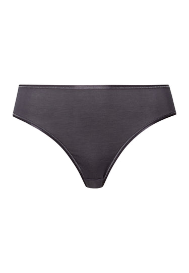 Cotton Seamless Hi Cut Brief | Black Pearl 71626-2183