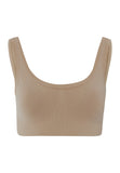 71806 Touch Feeling Crop Top Padded - 2828 Deep Taupe
