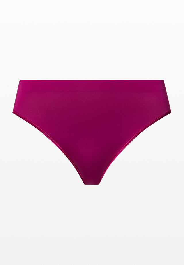 Pink brief on a white background