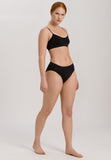 71824 Touch Feeling Spaghetti Crop Top - 199 Black