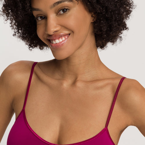 Touch Feeling Spaghetti Crop Top | Pink Tourmaline 71824-2473