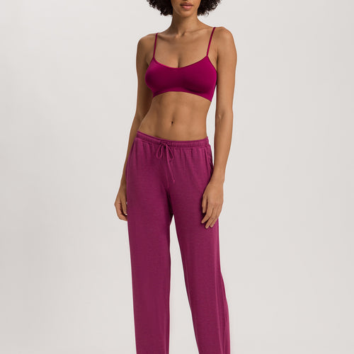 Touch Feeling Spaghetti Crop Top | Pink Tourmaline 71824-2473