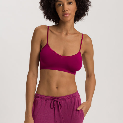 Touch Feeling Spaghetti Crop Top | Pink Tourmaline 71824-2473