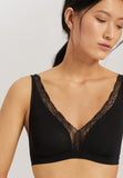 72431 Cotton Lace Soft Cup Bra - 019 Black