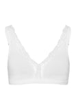 72431 Cotton Lace Soft Cup Bra - 101 White