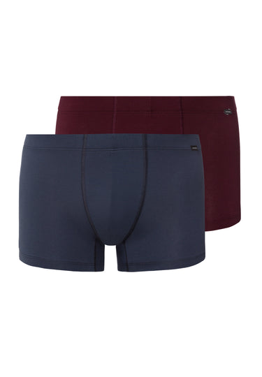 Cotton Essentials 2 Pack Boxer Brief With Covered Waistband | Barolo / Ombre Blue 73079-3047