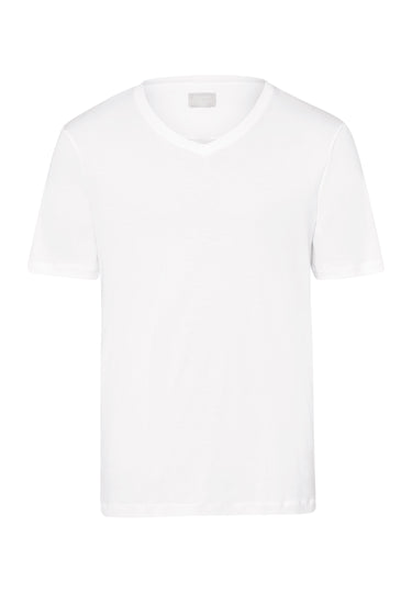 73173 Sea Island Cotton Short Sleeve V-Neck - 101 White