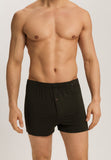 Casuals Single Jersey Boxers With Button Fly | Earthy Ink Melange 73207-3044