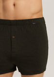 Casuals Single Jersey Boxers With Button Fly | Earthy Ink Melange 73207-3044