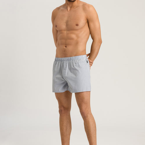 74013 Fancy Woven Boxer - 1249 Light Grey Stripe