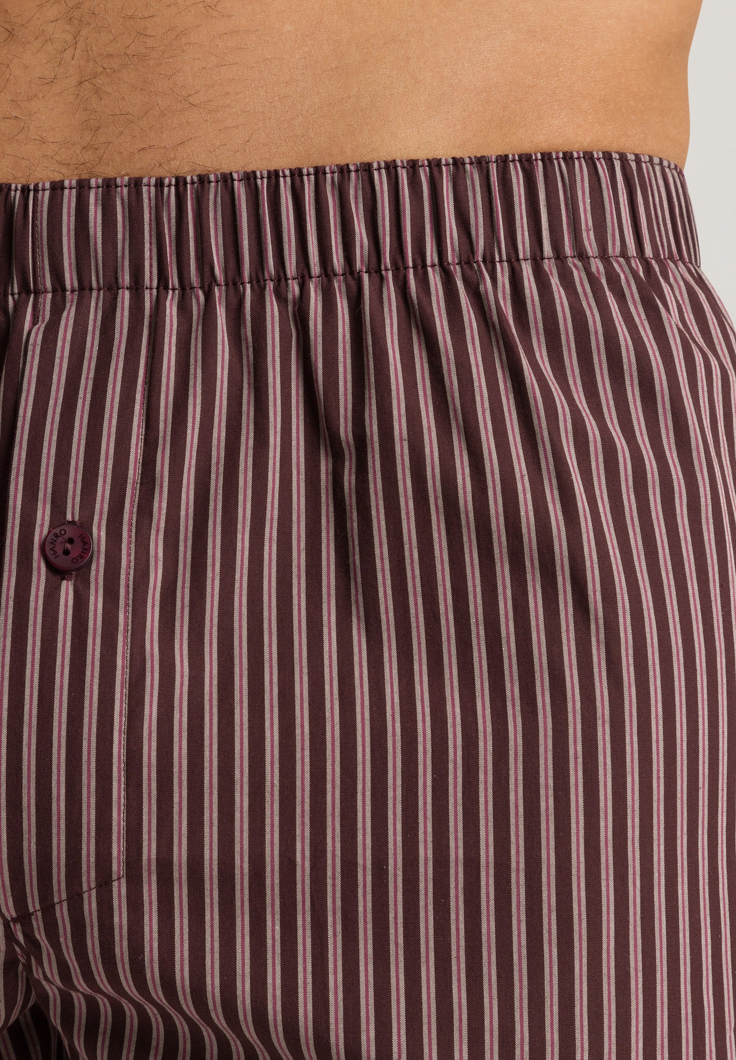 74013 Fancy Woven Boxer - 2863 Dark Wine Stripe