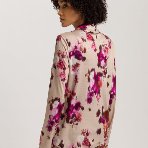 Olivia Soft Tencel™ Collared Shirt | Flower Art Print 74775-3051
