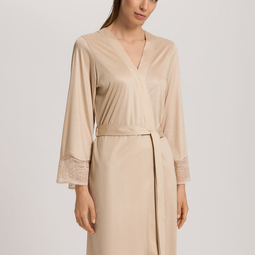 Lilith Tencel™ Lace Trim Robe | Coffee Quartz 74782-2216