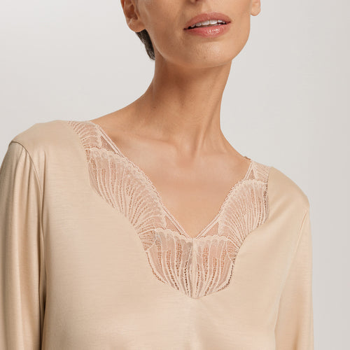 Lilith Tencel™ Lace Trim Nightgown | Coffee Quartz 74783-2216