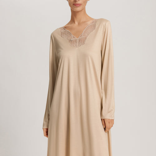 Lilith Tencel™ Lace Trim Nightgown | Coffee Quartz 74783-2216