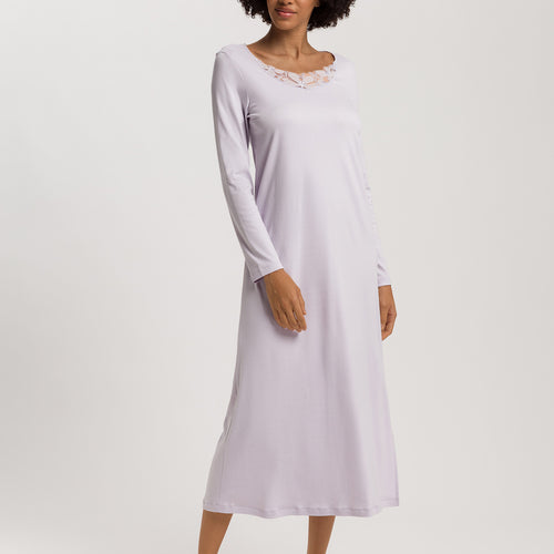 Kalea Floral Tulle Cotton Nightgown | Pink Lavender 74787-2463