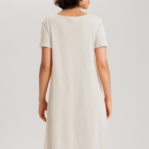 Serena Cotton And Linen Nightgown | Misty White 74792-2123
