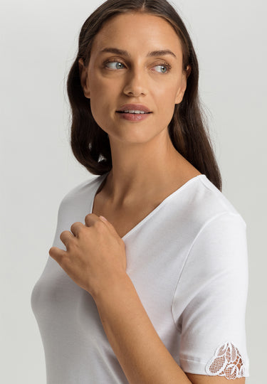 Belina V-Neck Cotton Nightgown | White 74823-101