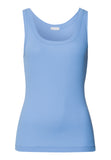Sleep And Lounge Ribbed Cotton Tank Top | Bay Blue 74841-2542