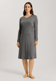 74875 Virginia Long Sleeve Nightgown 110cm - 1119 Stone Melange