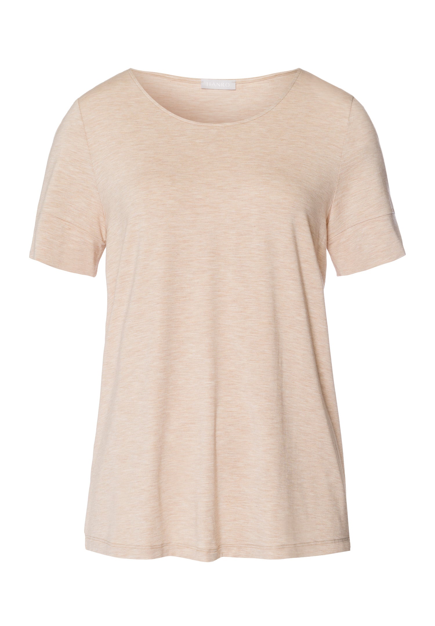 Natural Elegance Flowy Round Neck Top | Black/Aqua 74902-3012