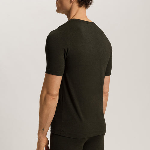 Casuals Soft V-Neck T-Shirt | Earthy Ink Melange 75035-3044