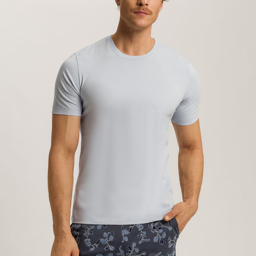 Living Shirts Jersey Cotton Crew Neck T-Shirt | White Topaz 75050-2125