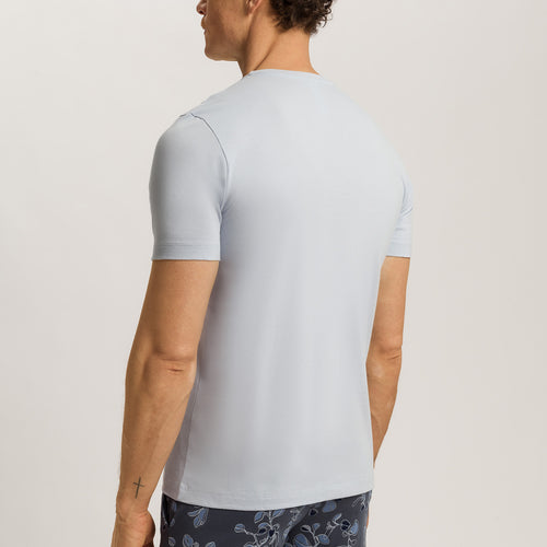 Living Shirts Jersey Cotton Crew Neck T-Shirt | White Topaz 75050-2125