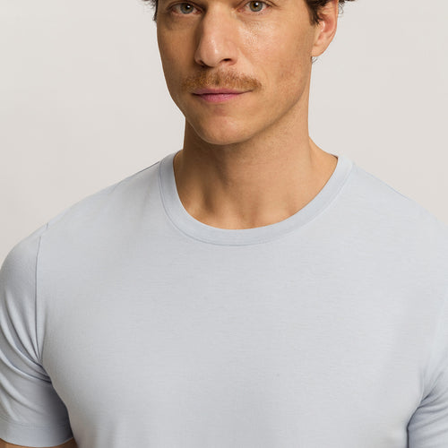 Living Shirts Jersey Cotton Crew Neck T-Shirt | White Topaz 75050-2125