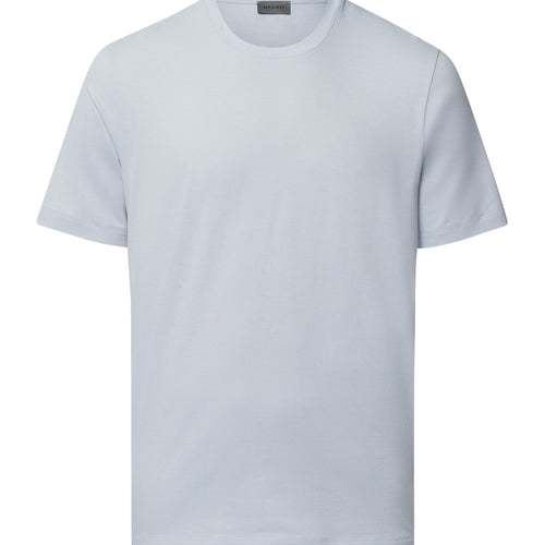Living Shirts Jersey Cotton Crew Neck T-Shirt | White Topaz 75050-2125