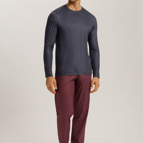 Night And Day Cotton Pajama Set | Red Gems Print 75111-3036