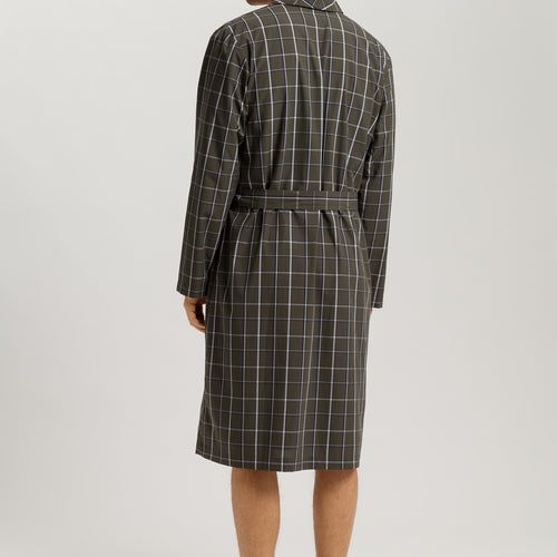 Night And Day Cotton Shawl Collar Robe | Urban Check 75116-3041