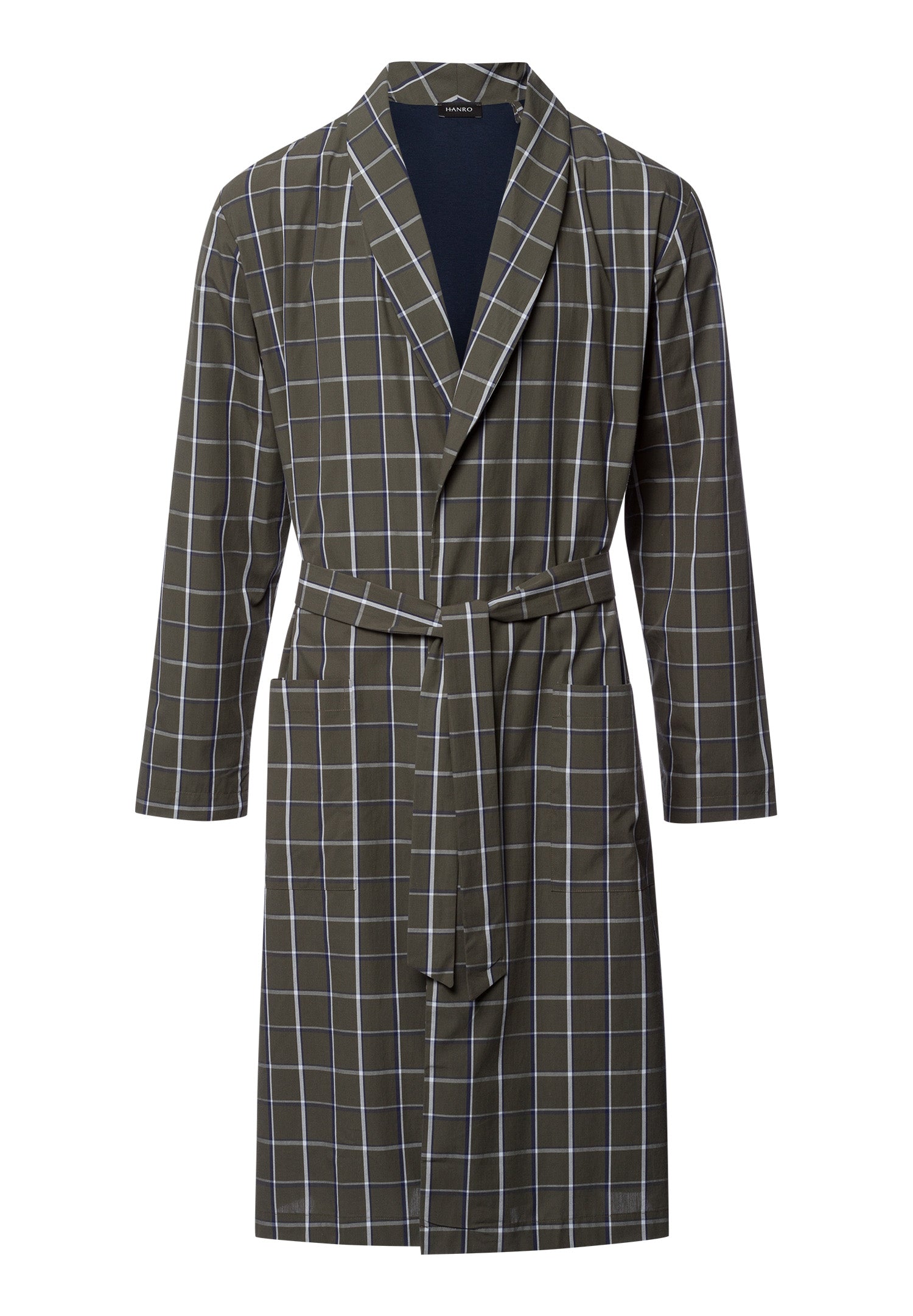 Night And Day Cotton Shawl Collar Robe | Urban Check 75116-3041