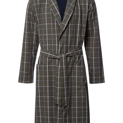 Night And Day Cotton Shawl Collar Robe | Urban Check 75116-3041