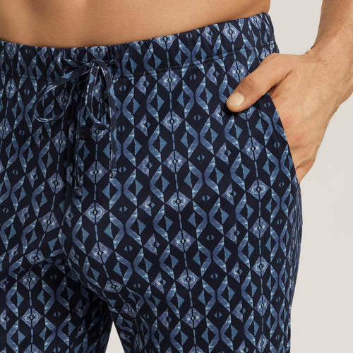 Night And Day Knit Lounge Pant | Blue Diamonds 75216-3023